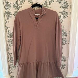 Z Supply Henley Sweatshirt Dress